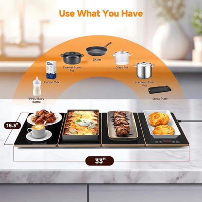 Deluxe Food Warming Tray